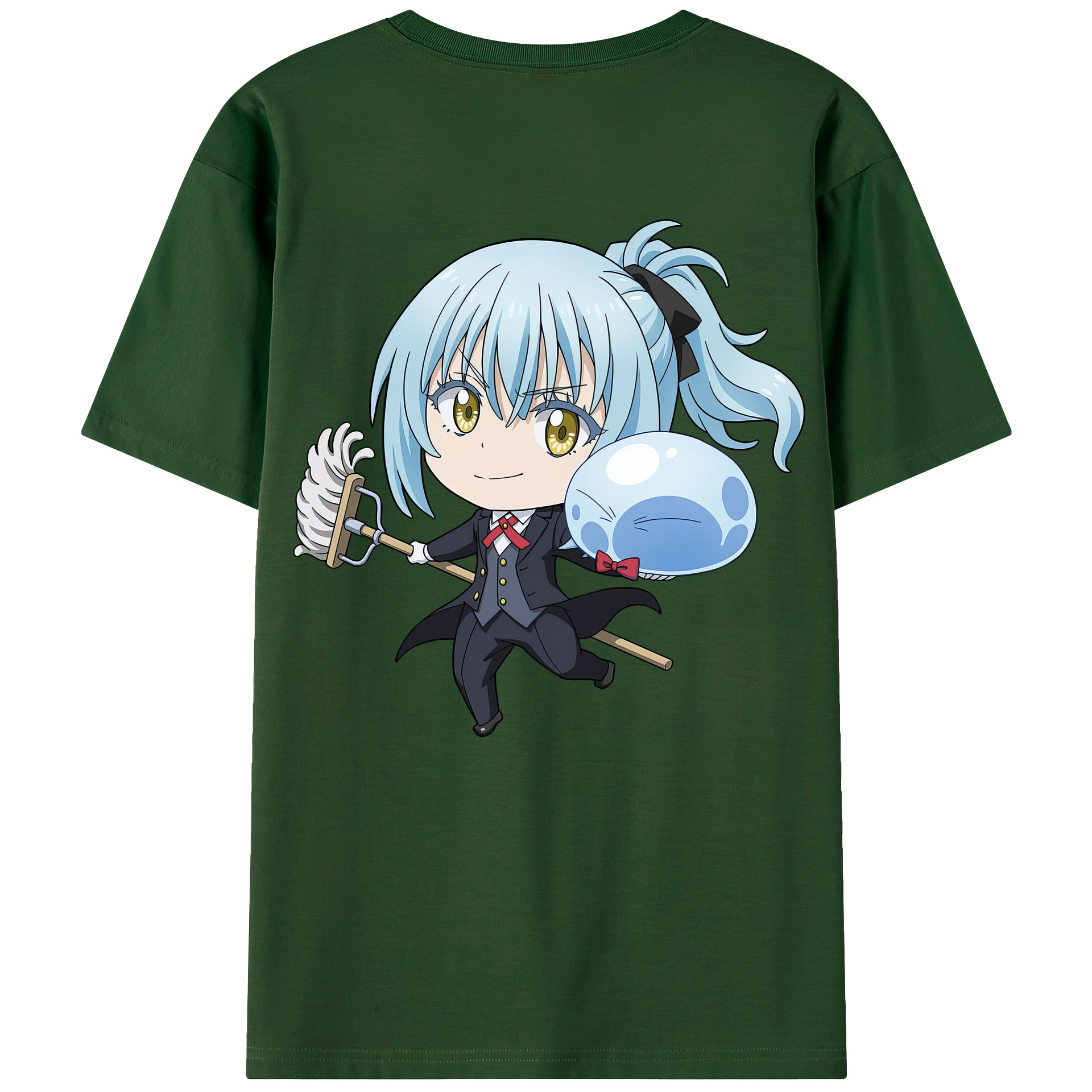 （画像用） 転スラ Regarding Reincarnated to Slime 綿100％半袖Tシャツ（背面プリント）